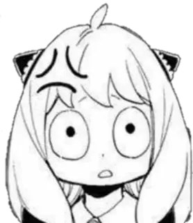 😮 Anya Forger Spy x Family Anime, Manga, Spy x Family, Anya Forger, Expresión, Impactado/a whatsapp sticker
