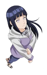 😍 Hinata Hyuga Naruto Anime, Cartoon, Figur, Mädchen, Niedlich telegram sticker