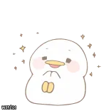 😍 MUSTAP Ente, niedlich, Cartoon, Tier, Glitzer telegram sticker