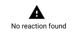 🤦 No reaction found エラー, 警告, 無反応 telegram sticker