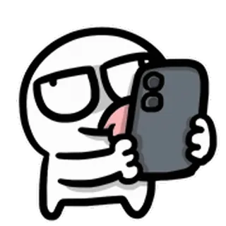 😃 sticker, cartoon, figur, handy, zunge whatsapp sticker