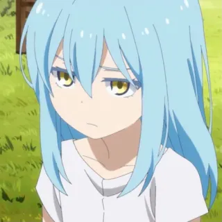 😕 Rimuru Tempest That Time I Got Reincarnated as a Slime Anime, Slime, Rimuru, Tempest, Isekai, Mignon, Manga telegram sticker
