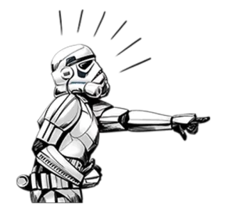 🤣 Stormtrooper Star Wars Stormtrooper, Star Wars, Soldat, Science-fiction, Armure telegram sticker