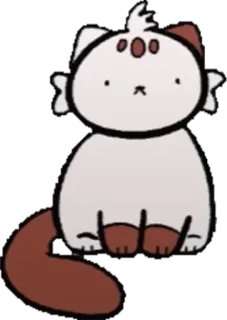 😶 cat, cute, animal, sticker, pet telegram sticker