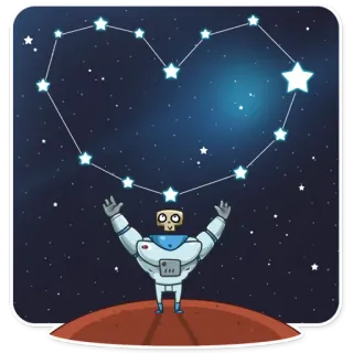 Lone Dead Spaceman telegram stickers