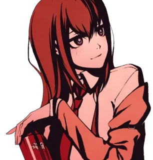 😍 Kurisu Makise Steins;Gate Anime, Dibujos animados, Mujer, Chica, Ciencia, Steins;Gate, Kurisu Makise telegram sticker