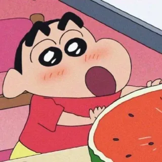 💈 Shin-chan Crayon Shin-chan 애니메이션, 만화, 짱구, 크레용 신짱, 만화, 수박 whatsapp sticker