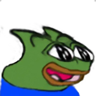 😃 Pepe the Frog pepe, 青蛙, 表情包, 网络 telegram sticker