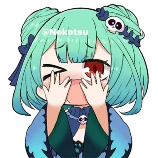 😱 @Nekotsu Anime, Sticker, Fofo, Kawaii telegram sticker