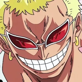 🦩 Donquixote Doflamingo One Piece อนิเมะ, ตัวร้าย, วันพีซ, โดฟลามิงโก้, มังงะ telegram sticker