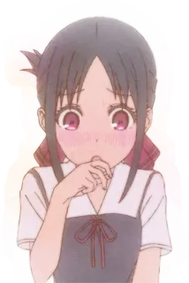 💗 Kaguya Shinomiya Kaguya-sama: Love Is War Anime, Mädchen, süß, Kaguya Shinomiya, Kaguya-sama: Liebe ist Krieg, erröten telegram sticker