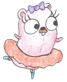 💃 Dibujo animado, Animal, Ratón, Bailarina, Lindo, Baile telegram sticker
