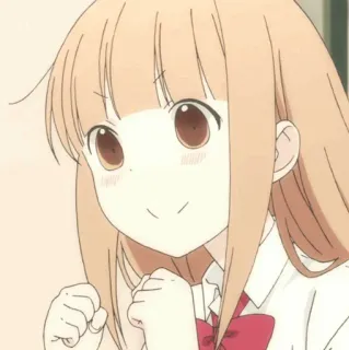 🥕 Anime, Cartoon, Mädchen, lächelnd, süß, kawaii whatsapp sticker