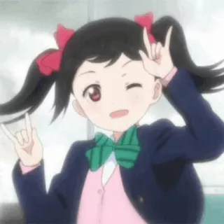 🎈 Anime Mädchen, niedlich, Cartoon, Idol, Schuluniform telegram sticker
