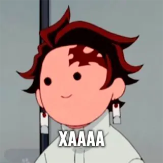 🙂 XAAAAA Anime, Dessin animé, Personnage, Mignon telegram sticker