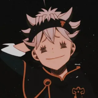 😜 Asta Black Clover Anime, Mangá, Personagem, Asta, Black Clover telegram sticker