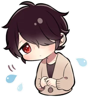 😥 Anime, Chibi, Triste, Fofo, Desenho animado, Mangá, Personagem telegram sticker