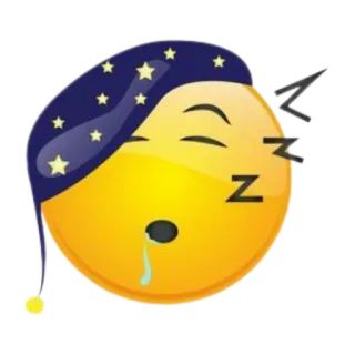 😴 sonno, emoji, notte, luna, dormire, zzz, cartone animato telegram sticker