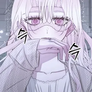 🐁 슥 Аниме, Манга, Персонаж, Девушка, Грустно, Глаза telegram sticker