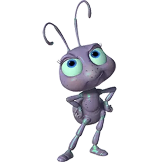 🐜 Atta A Bug's Life муравей, принцесса, насекомое, Disney, мультфильм telegram sticker