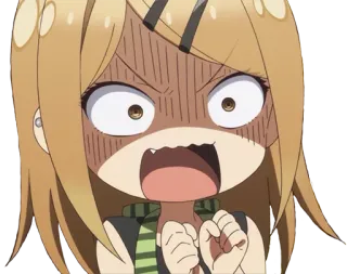 😱 anime, angry, cartoon, expression, character telegram sticker