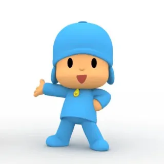 😀 Pocoyo kartun, Pocoyo, karakter, acara anak-anak, animasi telegram sticker