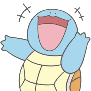 💬 Squirtle Pokemon Squirtle, Pokemon, cartoon, animal, turtle telegram sticker