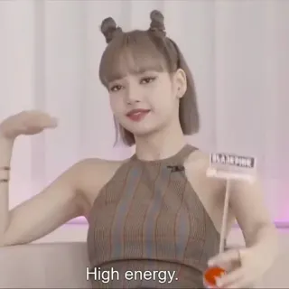 🪶 Lisa Blackpink High energy. kpop, gruppo femminile, musica, intrattenimento, celebrità, idol whatsapp sticker