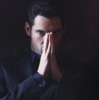 🙏 Lucifer Morningstar Lucifer Lucifer, Lucifer Morningstar, Tom Ellis, devil, tv show telegram sticker