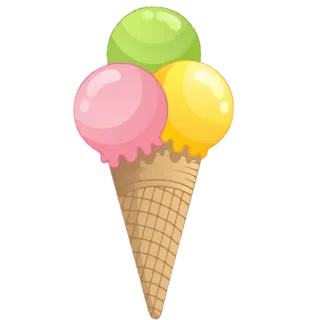 🍦 helado, postre, cono, dulce, comida, antojo telegram sticker