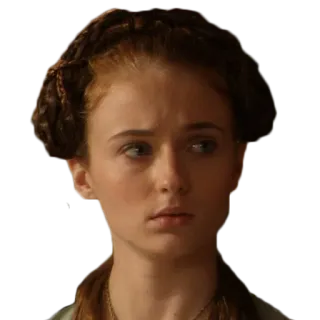 😕 Sansa Stark Game of Thrones Sansa Stark, Game of Thrones, personagem, série de TV telegram sticker