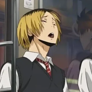 🏐 Kozume Kenma Haikyuu animé, fatigué, Haikyuu, Kenma, Kozume telegram sticker