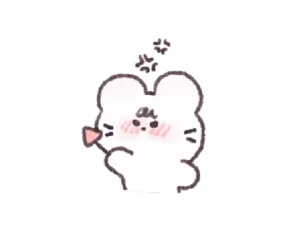 🐜 милый, мышь, мультик, животное, каваий, стикер telegram sticker