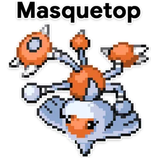 🔝 Masquetop ポケモン, アメモース, むし, ひこう, ゲーム, 生き物, モンスター, masquetop telegram sticker
