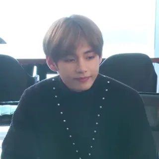 🍃 V kpop, idol, musik, sänger, person, männlich whatsapp sticker