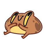 🤦♀️ rana, rospo, carino, animale, cartone animato whatsapp sticker