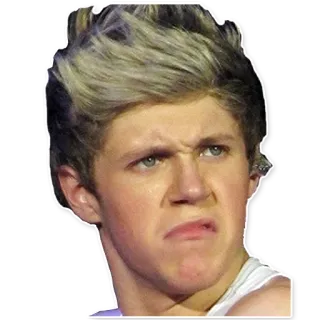 😠 Niall Horan Niall Horan, One Direction, Célébrité, Pop star, Chanteur, Mème telegram sticker