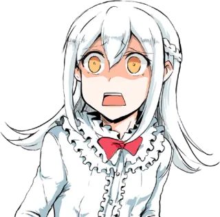 😰 аниме, манга, испуганный, шокированный, мультфильм telegram sticker