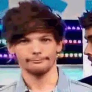 😏 Louis Tomlinson Louis Tomlinson, one direction, singer, pop star, celebrity, face telegram sticker
