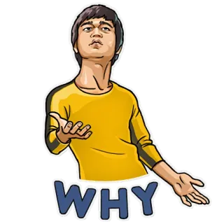 Bruce Lee telegram stickers
