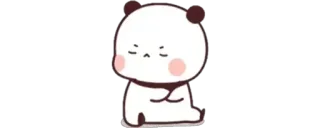 ✨ Panda, Cartone animato, Carino, Kawaii, Sticker whatsapp sticker
