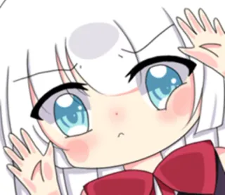 👀 Anime, Niedlich, Mädchen, Chibi, Cartoon telegram sticker
