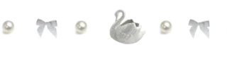 🤩 perla, fiocco, cigno, decorazione, elegante telegram sticker