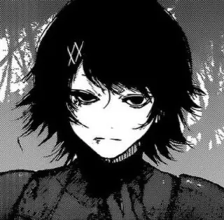 🪦 Anime, Manga, Schwarze Haare, Goth, Emo, Blass telegram sticker