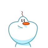 😍 Dibujos animados, Muñeco de nieve, Invierno, Nieve, Feliz, Lindo telegram sticker