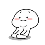 🤦‍♀️ personaggio, carino, semplice, cartone animato, blob, in espressivo, illustrazione whatsapp sticker