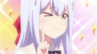 ✨ Anime, Personaggio, Occhiolino, Carino telegram sticker