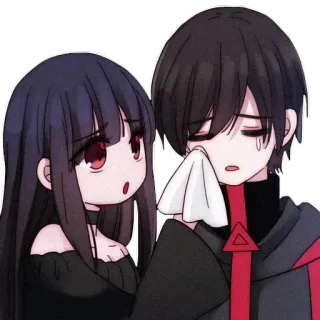 🤧 Anime, Triste, Llorando, Dibujos animados, Emocional, Empatía whatsapp sticker
