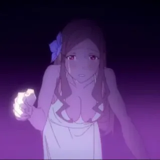 😭 animé, pleurer, triste, femme, robe telegram sticker