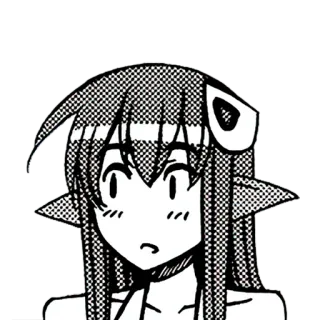 🐍 Anime, Manga, Ragazza mostro, Carino, Sorpreso telegram sticker